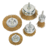 Sealey BWBS05 5pc Crimped Wire Brush Set