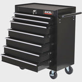 Excel 7 Drawers Tool Chest Storage Cabinet with Wheel - Black