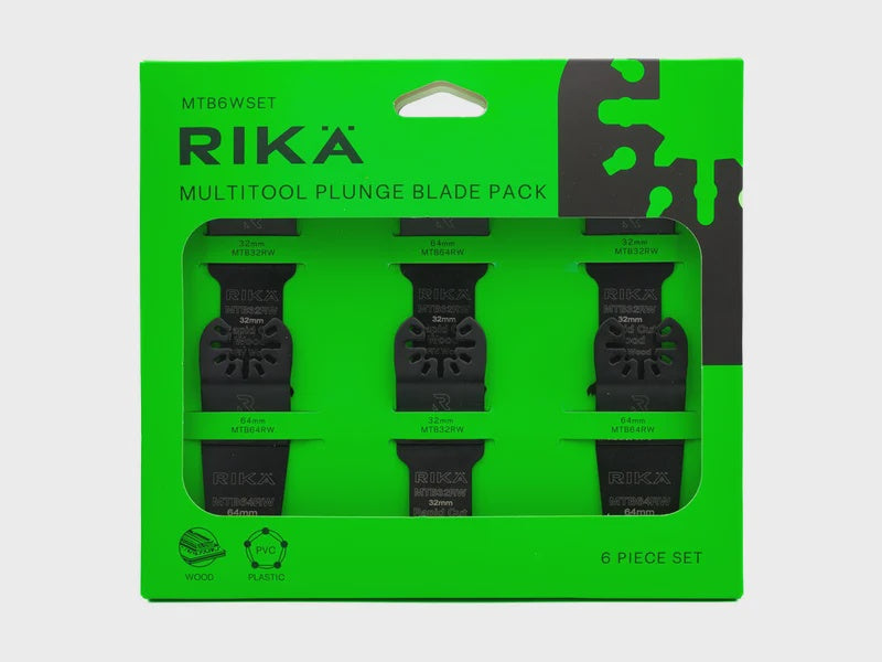 RIKA MTB6WSET Universal Rapid Wood Multi Tool Blade Set 6pc MTBR002