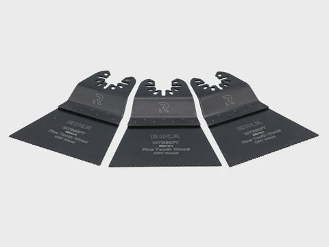 RIKA MTB68FT Universal 68mm Fine Tooth Multi Tool Saw Blade 3pk MTBR008