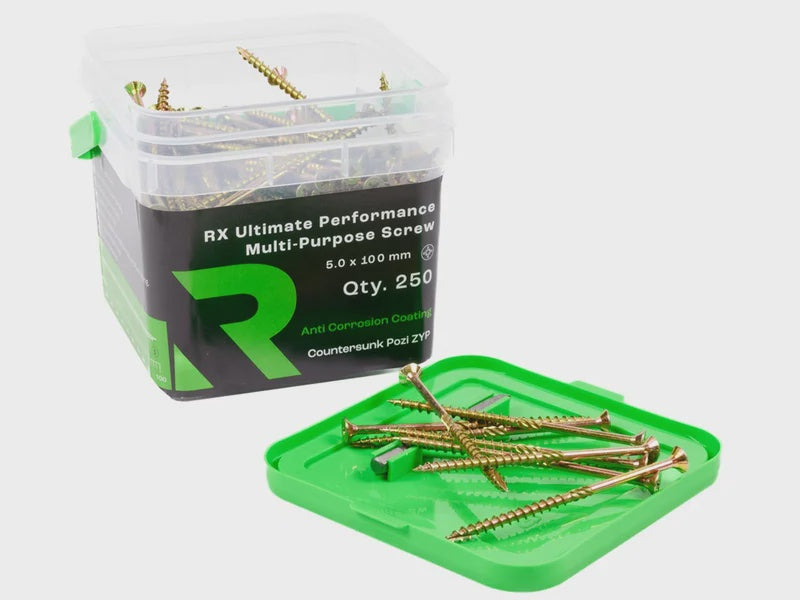 RIKA MPSRX026 5.0 x 100mm RX High Performance CSK Pozi Multi Purpose Screw