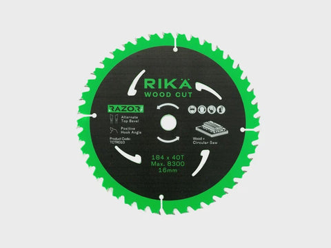 RIKA TCTR010 Razor Pro TCT Circular Saw Blade 184mm x 40T x 16mm