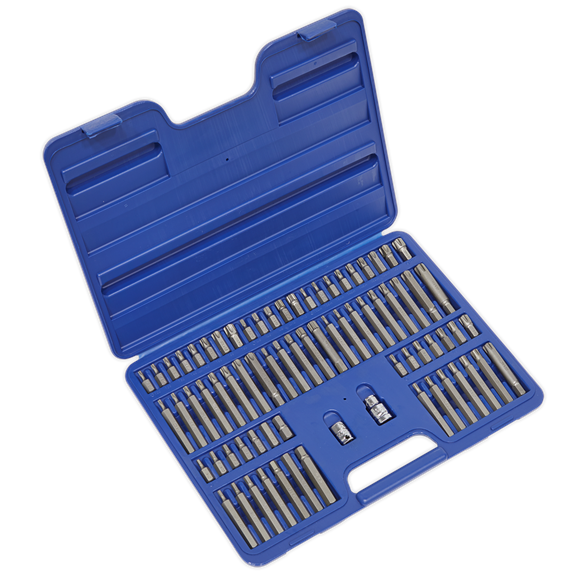 Sealey TRX-Star/Security TRX-Star/Hex/Ribe/Spline Bit Set 3/8" & 1/2"Sq Drive 74pc AK21974