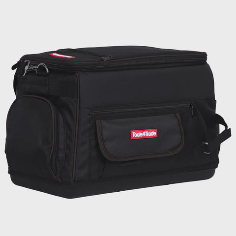 Tools4Trade 20" Heavy-Duty Tool Bag with Multi-Pockets & Hard Base - Black