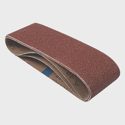 Trend Aluminium Oxide Sanding Belt 40 Grit 75mm x 457mm 3pc AB/B75/40A