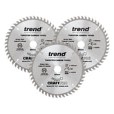 Trend Laminate/HPL Circular Saw Blade 160mm x 20mm x 48T, 3 Pack CSB/PT160/3PK
