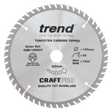Trend Wood Cordless Circular Craft Thin Kerf Saw Blade 165mm x 20mm x 52T CSB/16552T