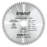 Trend Wood Cordless ATBR Circular Craft Thin Kerf Saw Blade 210mm x 30mm x 60T CSB/21060TC