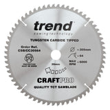 Trend Wood Mitre Craft Crosscut Saw Blade 305mm x 30mm x 64T CSB/CC30564