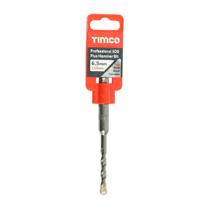 Timco 6.5 x 110mm Professional SDS Plus Hammer Bit High quality  AP65110
