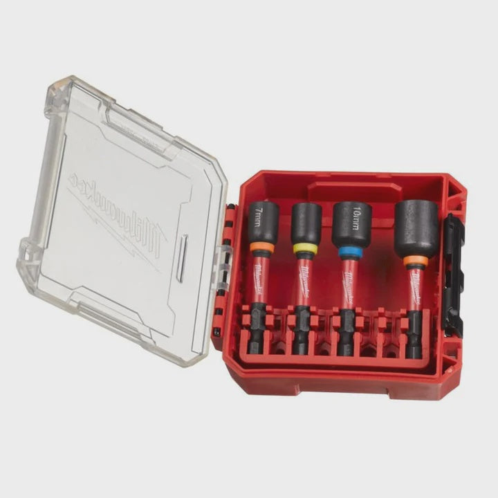 Milwaukee Shockwave Impact Duty Magnetic Nut Driver Set 4 Piece 4932492445