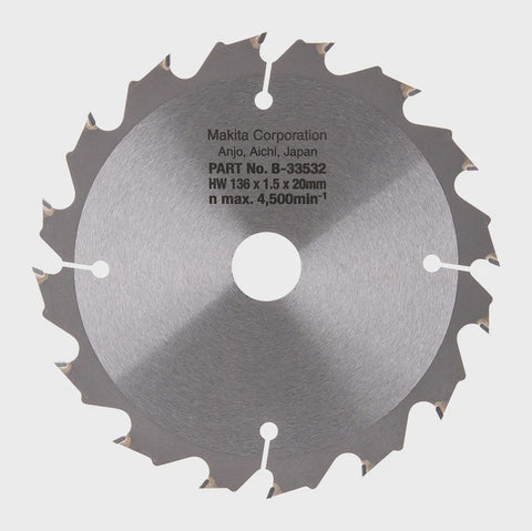 Makita 136mm 16T Wood Specialized Circular Saw Blade B-33532