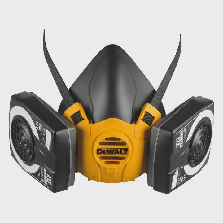 Dewalt Half Face Mask Respirator with P3 Filters Medium DWR1HMMP3