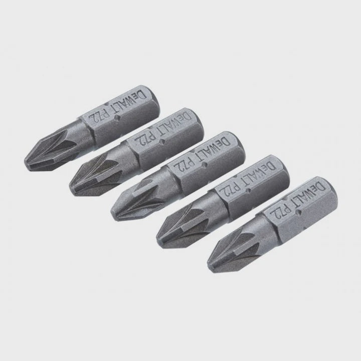 DeWalt DT71521-QZ 25mm PZ2 Standard Screwdriver Bits Tic Tac 25 Piece