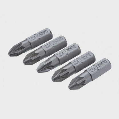 DeWalt DT71521-QZ 25mm PZ2 Standard Screwdriver Bits Tic Tac 25 Piece