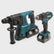 Makita DLX2137PTJ 18V Combi Drill + Rotary Hammer Drill With 4 x 5.0Ah Batteries, Charger & Case