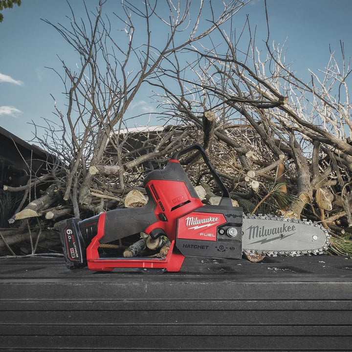 Milwaukee M12 FHS-602X 12V 6" FUEL Brushless Hatchet Pruning Saw With 2 x 6.0Ah Battery & Charger 4933472213