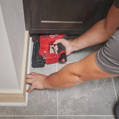 Milwaukee M12FCN18GS-0X 12V FUEL Brushless 18Ga Second Fix Straight Finishing Brad Nailer Body Only in Case 4933493354