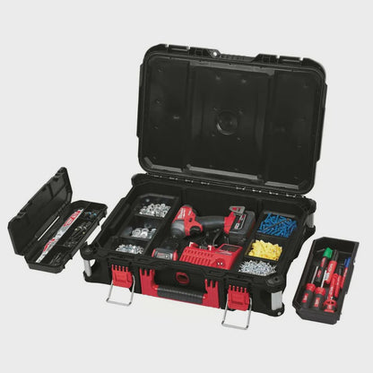 Milwaukee Packout Tool Box 4932464080 for Impact Wrench & Angle Grinder M18FPP2BD-502P