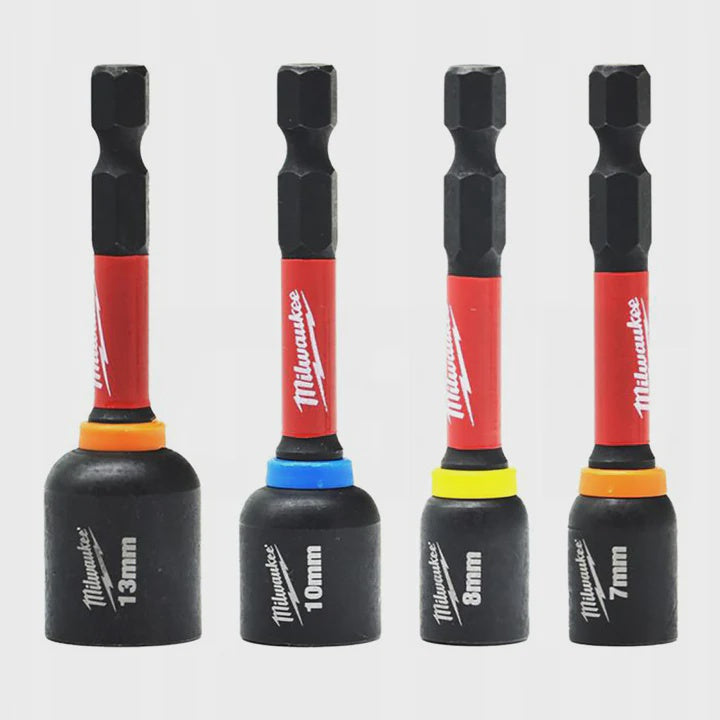 Milwaukee Shockwave Impact Duty Magnetic Nut Driver Set 4 Piece 4932492445