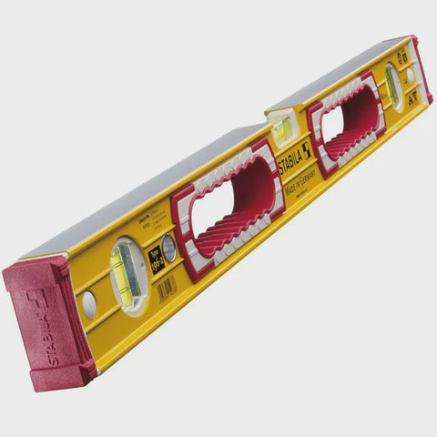 Stabila 196-2 Spirit Levels 600mm & 1200mm with 81SREM Rare Earth Level STB1962PACK