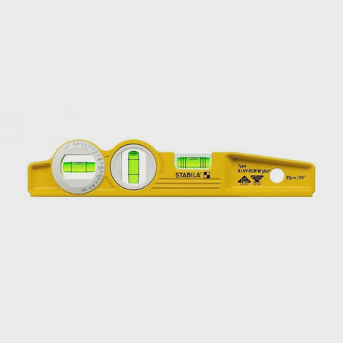Stabila 25cm Rare Earth Magnetic Torpedo Spirit Level STB81SVREMW360
