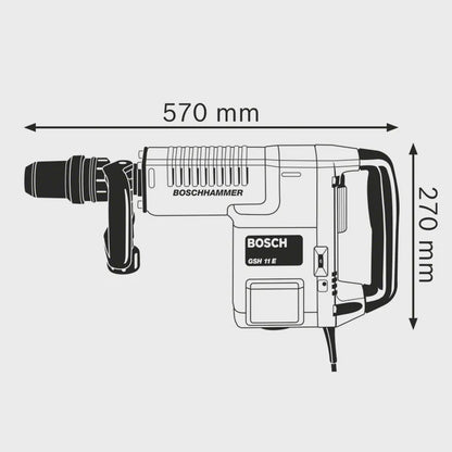 Bosch GSH 11 E SDS-Max Professional Demolition Hammer 1500W/240V 0611316742