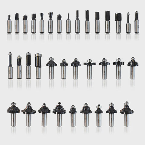Excel 1/4in Shank Router Cutter Bit 35 Piece Set
