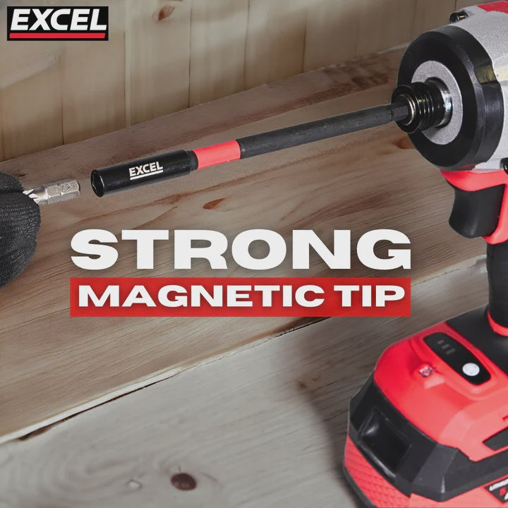 Excel 150mm Magnetic Impact Bit Holder with Blister Card