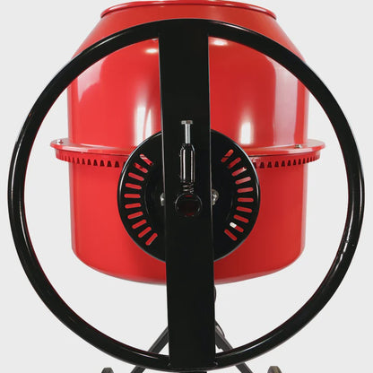 Excel 140L Portable Cement Concrete Mixer 230V/550W with Wheels
