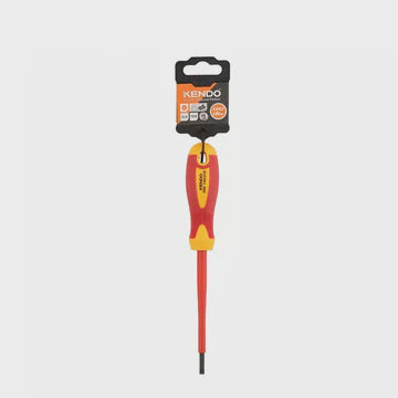 Kendo VDE Screwdriver Slotted 2.5mm x 75mm