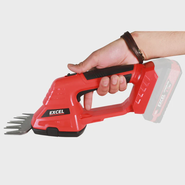 Excel 18V 200mm Hedge Trimmer Cutter & Grass Shear 2-In-1 Body Only (No Battery & Charger)