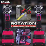 Excel 18V Brushless 1/2'' Impact Wrench Body Only (Battery & Charger Not Included)