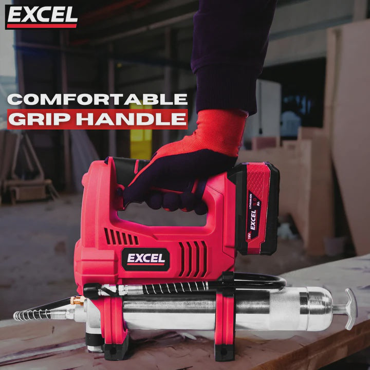 Excel 18V Cordless Grease Gun Body Only (Battery & Charger Not Included)
