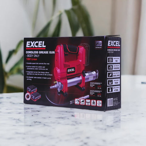 Excel 18V Cordless Grease Gun Body Only (Battery & Charger Not Included)