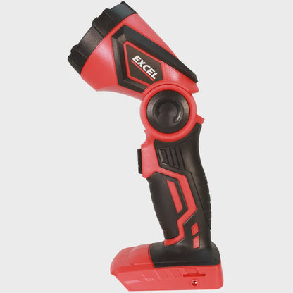 Excel 18V Cordless LED Flashlight Torch (Battery & Charger Not Included)