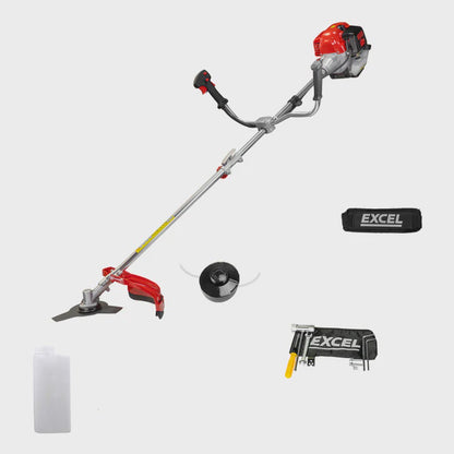 Excel 52cc Petrol Grass Trimmer & Brush Cutter 2 in1 Multi Garden Tool