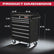 Excel 7 Drawers Tool Chest Storage Cabinet with Wheel - Black
