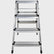 Excel Aluminium Stool Ladder 4 Tread Heavy Duty Folding Hop Up 745mm x 465mm