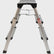 Excel Aluminium Stool Ladder Folding Hop Up 3 Tread 610mm x 390mm