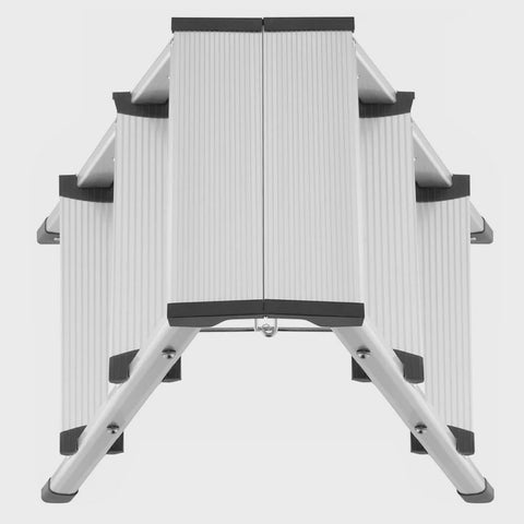 Excel Aluminium Stool Ladder Folding Hop Up 3 Tread 610mm x 390mm
