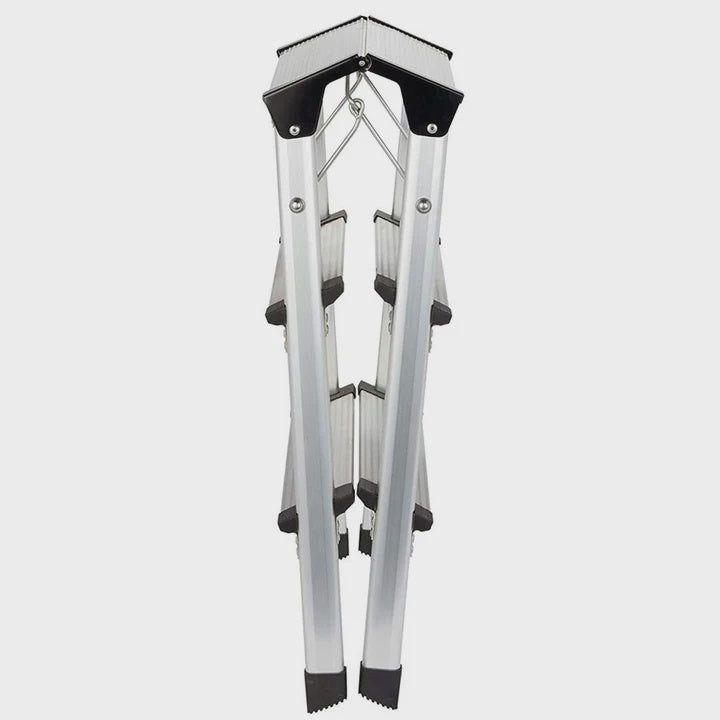 Excel Aluminium Stool Ladder Folding Hop Up 3 Tread 610mm x 390mm