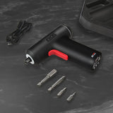 Excel Cordless Electric Screwdriver with 24 Piece 25mm Bits In Plastic Box