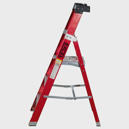Excel Electricians Fibreglass Platform Step Ladder 5 Tread 1.81m EN131
