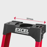 Excel Electricians Fibreglass Platform Step Ladder 3 Tread 1.34m EN131