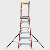 Excel Electricians Fibreglass Podium Step Ladder 6 Tread 2.61m EN131-7