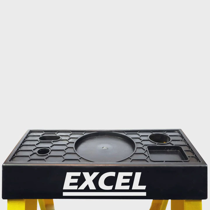 Excel Electricians Fibreglass Step Ladder 3 Tread 1.03m Heavy Duty