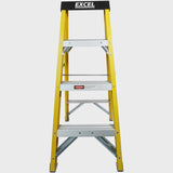 Excel Electricians Fibreglass Step Ladder 3 Tread 1.03m Heavy Duty