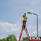 Excel Electricians Fibreglass Podium Step Ladder 8 Tread 3.18m EN131-7