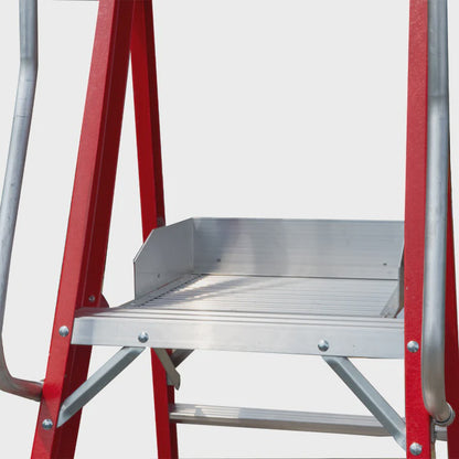 Excel Electricians Fibreglass Podium Step Ladder 8 Tread 3.18m EN131-7